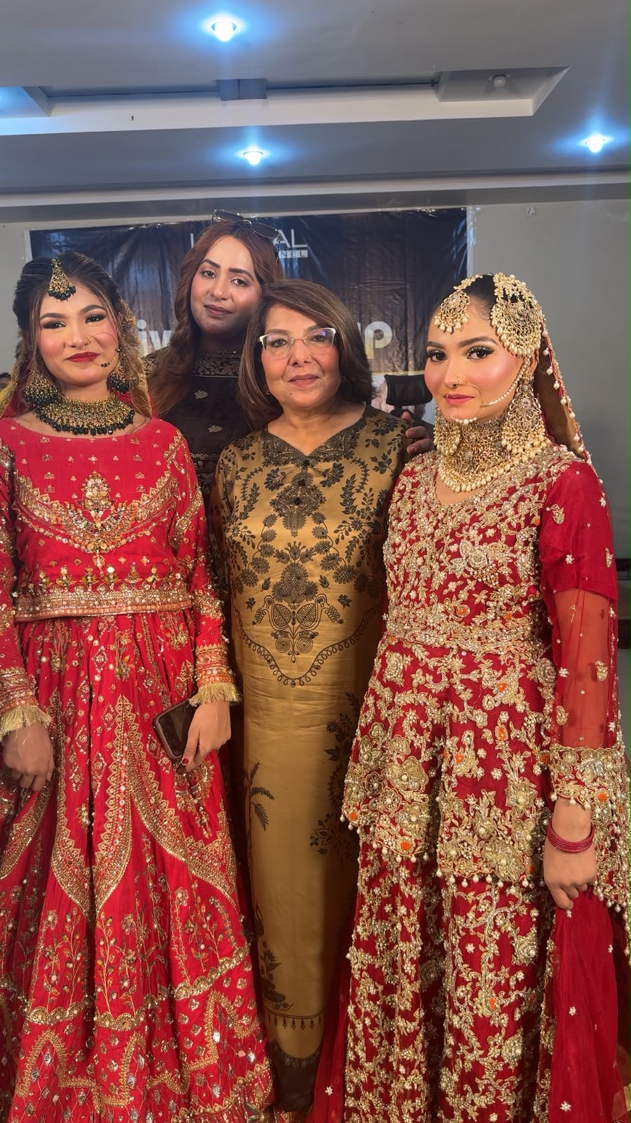 Bridal makeup showcase at Beauty Lounge by Almas